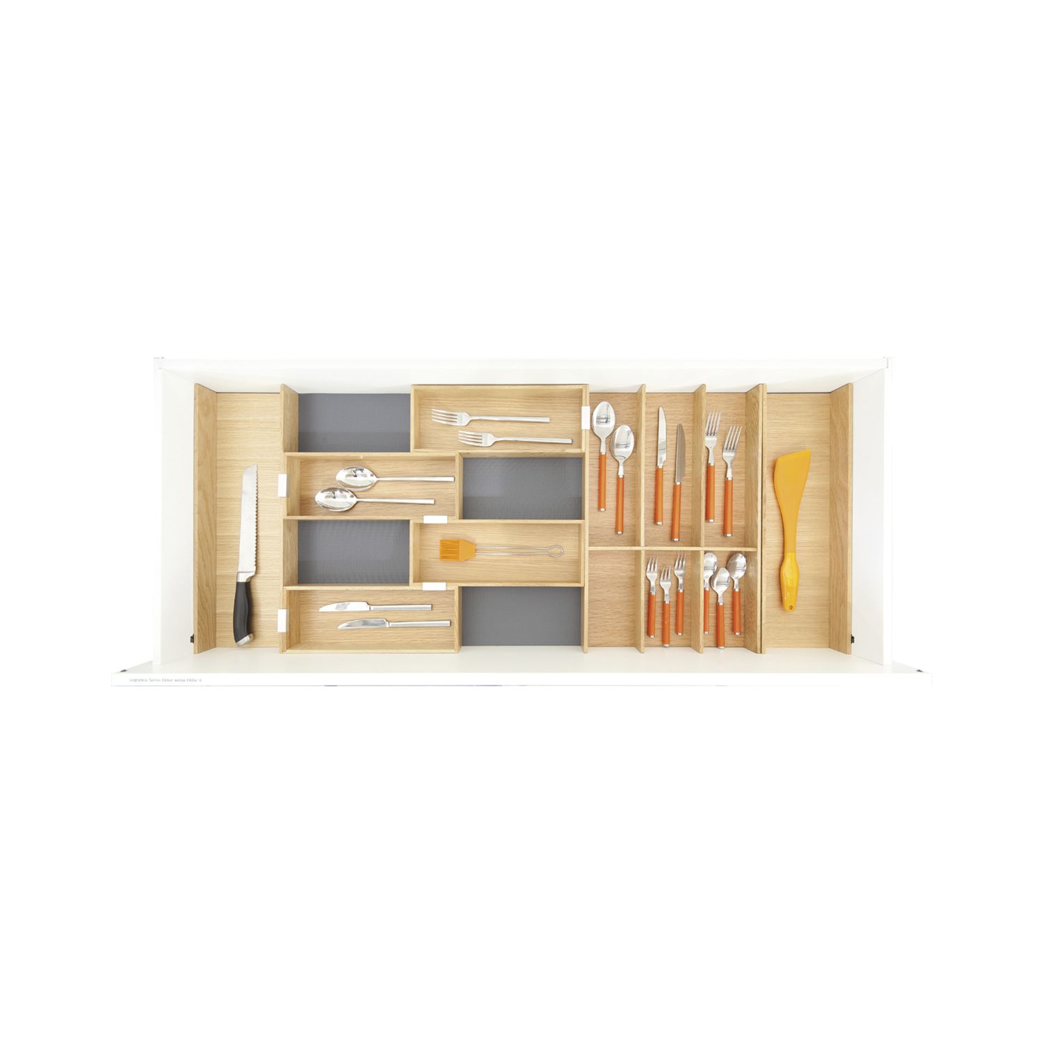 Move Besteckeinsatz Schubkasten Organizer Set Eiche Lackiert Vasalat