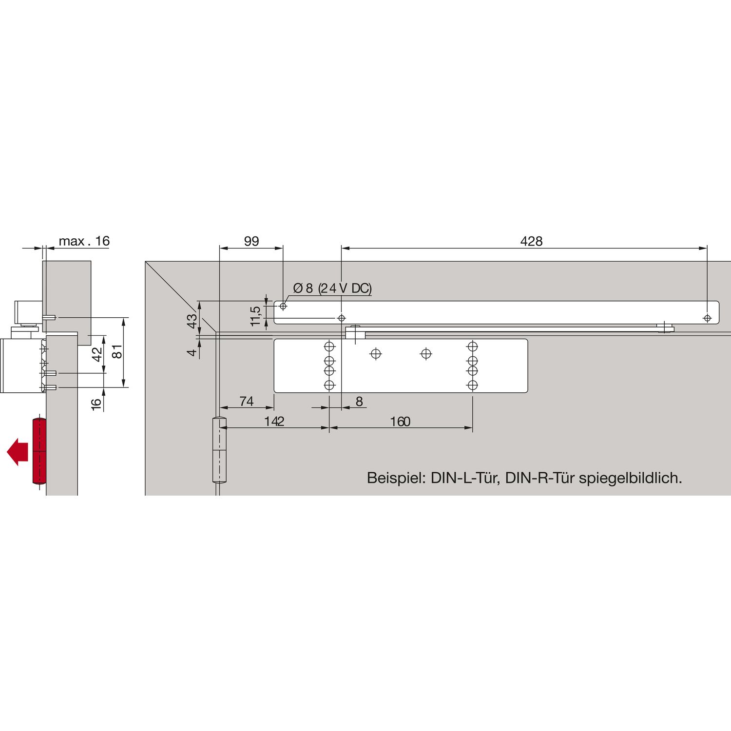 DORMAKABA Türschließer TS 98 XEA EMF EN 1 6 Gleitschiene silber