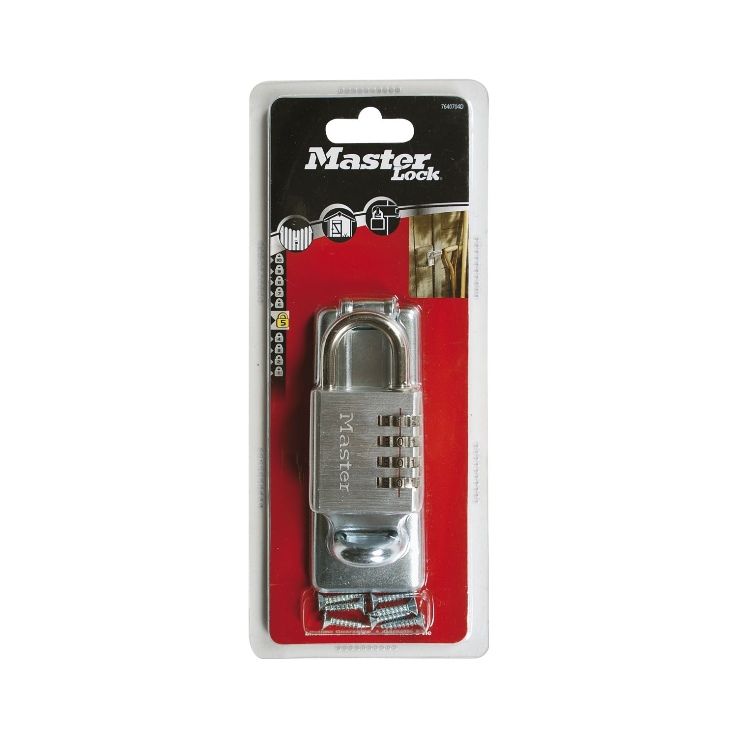 MASTER LOCK Zahlenschloss mit Anlegarbe 40 mm, Aluminium SB vasalat