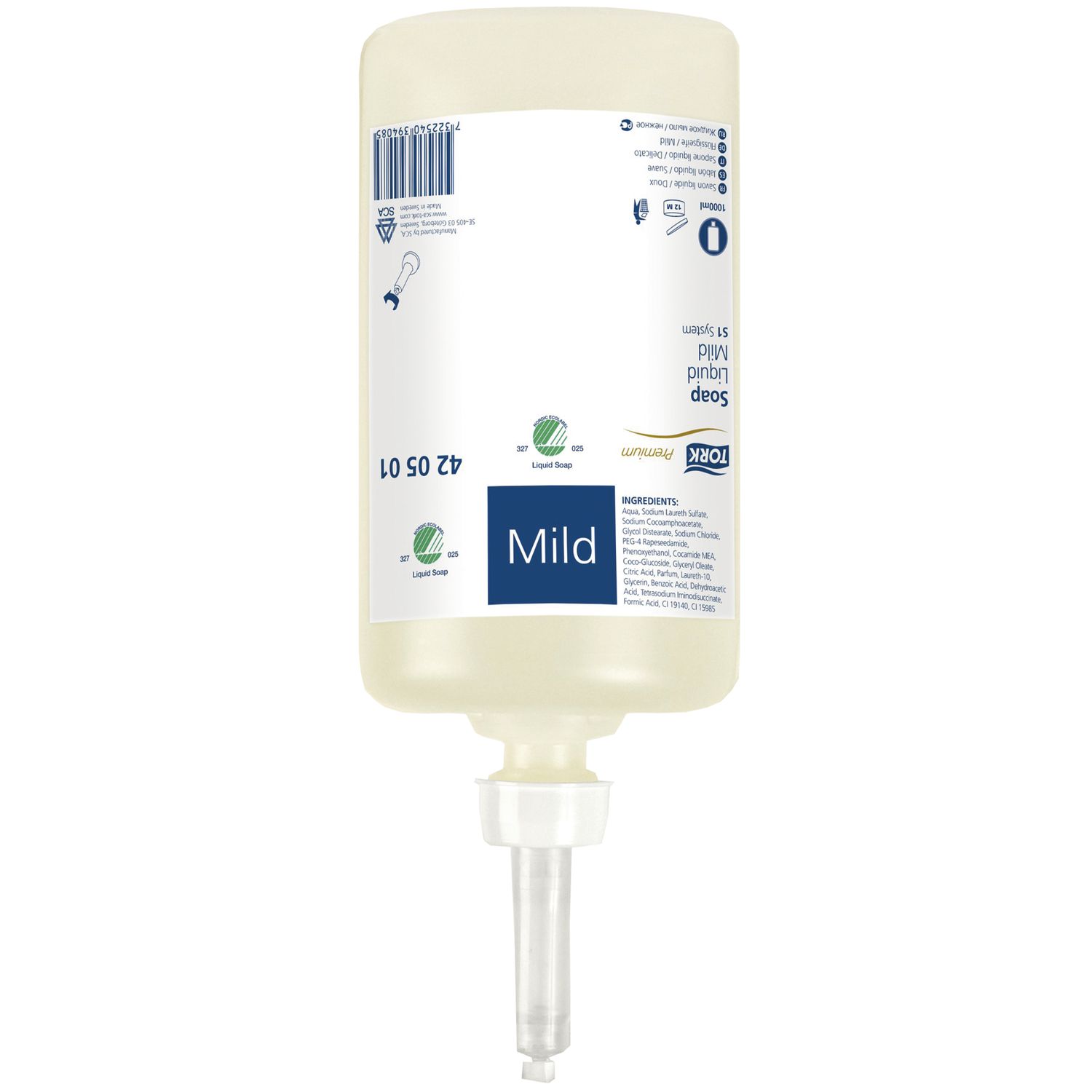 Tork Premium milde Flüssigseife 420501 Allzweckseife S1 Spender – 1000ml