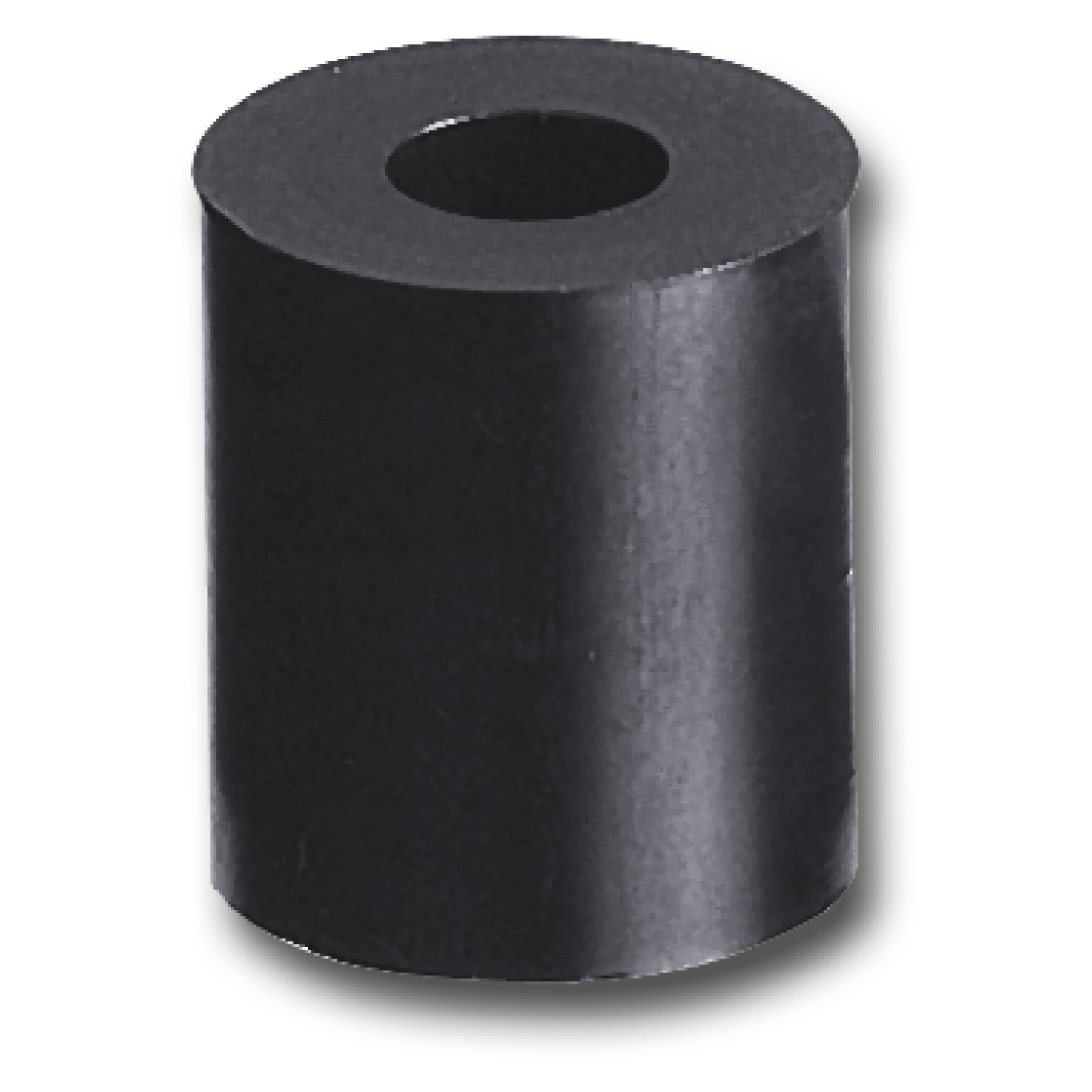 Abstandhalter 20 Mm Bohr 10 Mm Hart PVC Schwarz Vasalat