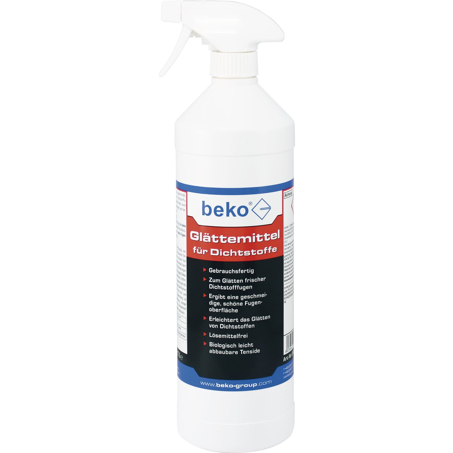BEKO Glättemittel Spray für Dichstoffe, 1 L