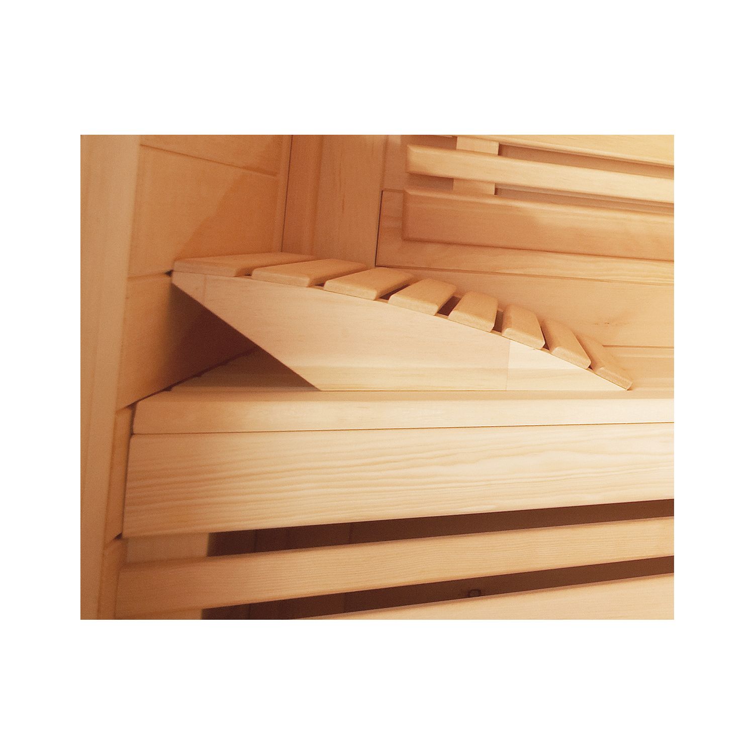 Kopfstütze Exklusiv aus Espe, 2-fach anwendbar, liegend oder schräg