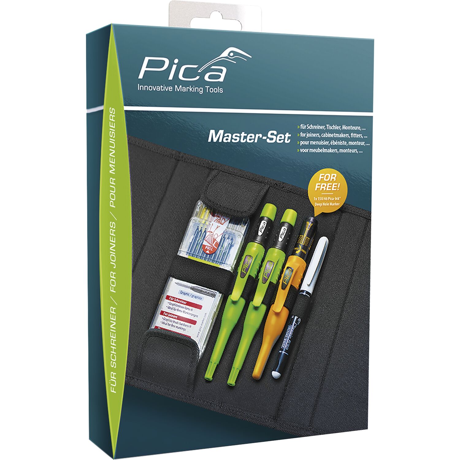 Pica PI15040 150/40 Markeerstift voor diepe gaten Rood