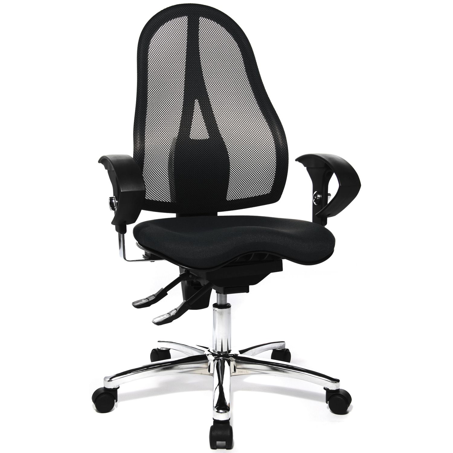 Topstar Sitness 15 Drehstuhl (Büro) Fitness-Drehstuhl ergonomisch Stoff schwarz