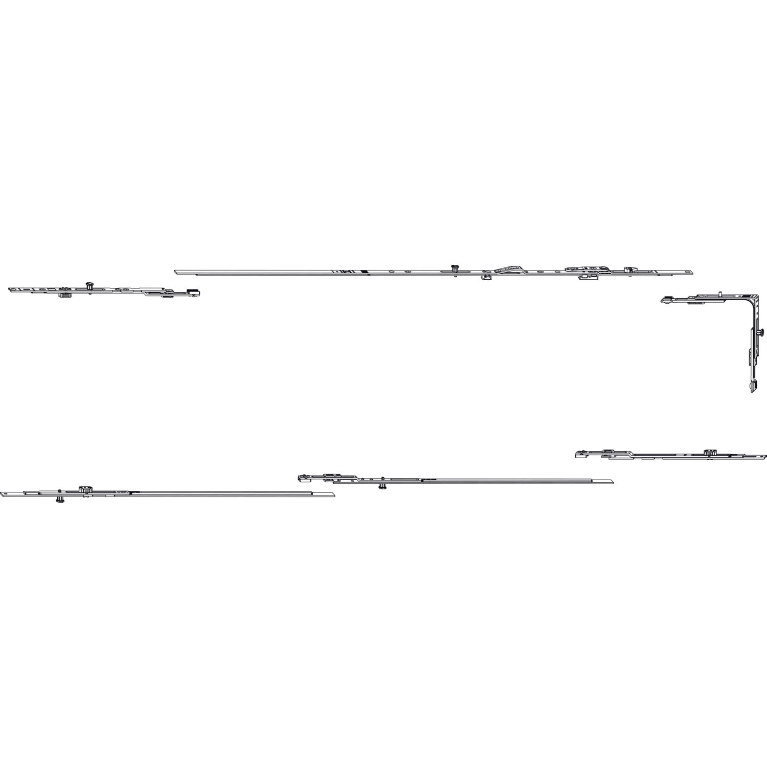 Winkhaus Oberschiene OR 600 800 1025 1250 1475 SA//C silber AutoPilot