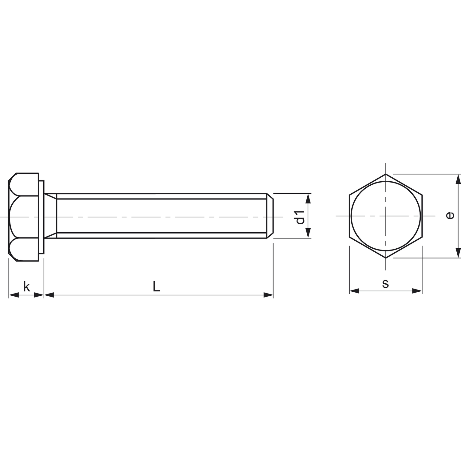 DIN 961 8.8 M10x1.25x 50 verzinkt 6kt-Feingewindeschrauben ohne Schaft ...
