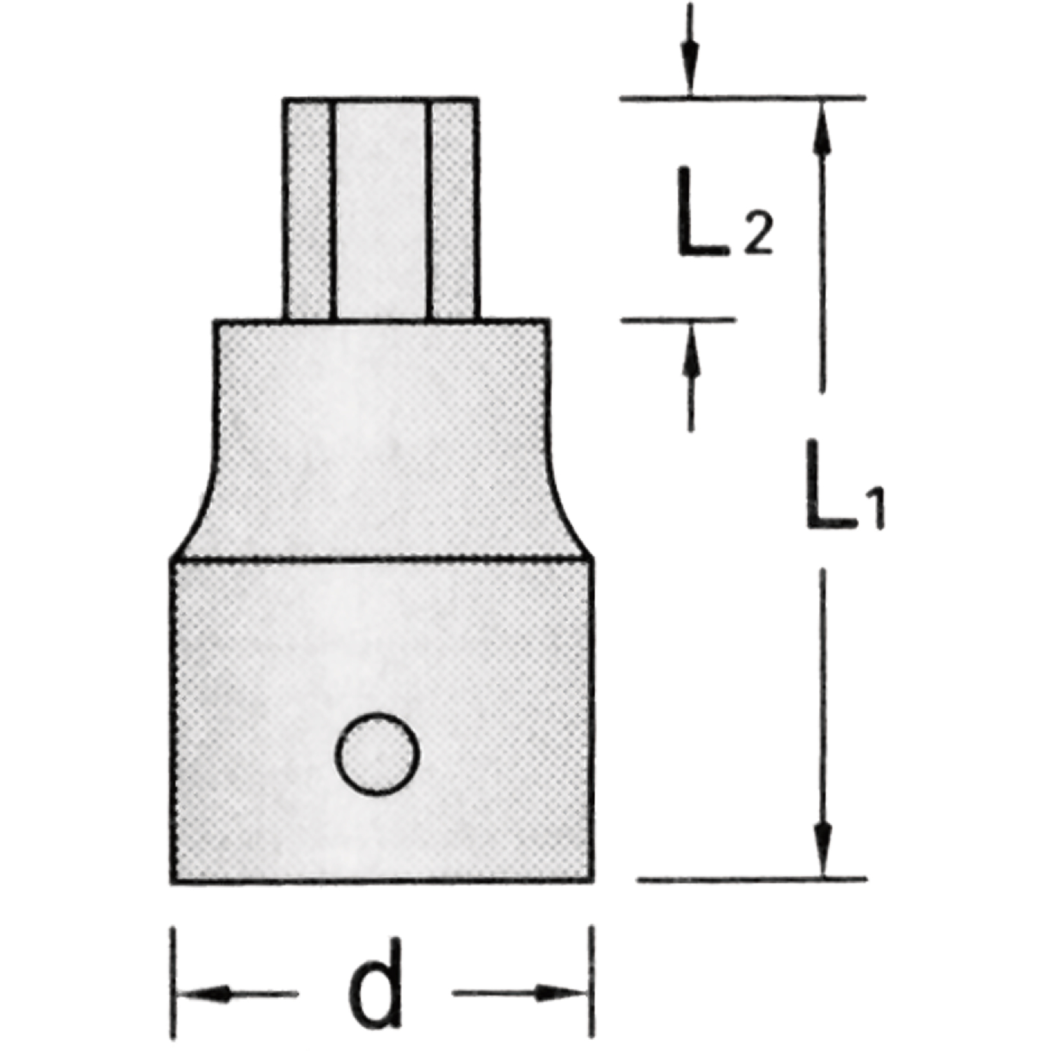 Aerzetix 6-kant-Schraubendreher-Einsatz 1/4 Zoll, 4 Mm – CrV-Stahl, Profiqualität